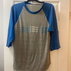Vintage Yosemite baseball ringer tee size large